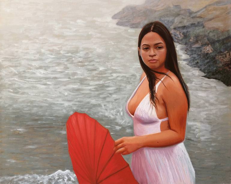 The woman with the&nbsp;umbrella